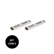 Kit 2 Driver Slim Entrada Bivolt Saída 12V 60W IP20 Gaya