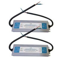 Kit 2 Drivers 10A 12V Até 120W Entrada Bivolt Ip67 Gaya
