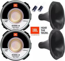 Kit 2 Drivers Jbl D200 Original + Corneta Curta + Capacitor
