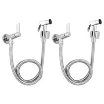 Kit 2 Ducha Higiênica De Banheiro 1,20M C-70 1/4 Volta Metal Kit 2 Ducha Higiênica De Banheiro 1,20M C-70 1/4 Volta Metal