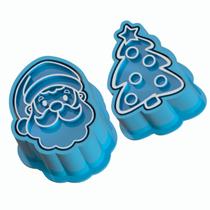 Kit 2 Ejetor Carimbo Brigadeiro Papai Noel e Árvore de Natal