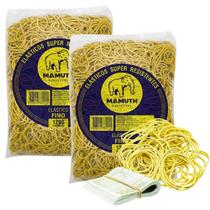Kit 2 Elástico De Dinheiro Liga Liguinha Amarela 1KG cada
