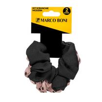 Kit 2 Elásticos Cabelo Scrunchie Tecido Moderno Marco Boni