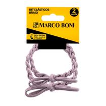 Kit 2 Elásticos De Cabelo Braid Sem Metal Marco Boni
