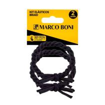 Kit 2 Elásticos De Cabelo Braid Sem Metal Marco Boni