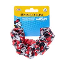Kit 2 Elásticos De Cabelo Scrunchie Disney Minnie Marco Boni