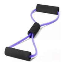 Kit 2 Elasticos Extensores Exercicio Academia Casa - Roxo