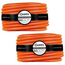 Kit 2 Eletroduto Flexível 32mm Reforçado 25 Metros Adtex