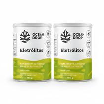 Kit 2 Eletrólitos Potássio 180g Sabor Limão Ocean Drop Kit 2 Eletrólitos Potássio 180g Sabor Limão Ocean Drop