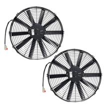 Kit 2 Eletroventilador 16 Polegadas 24 Volts Soprante Spal