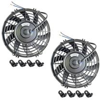 Kit 2 Eletroventilador 9 Polegadas 12 Volts 80w Soprante Kit 2 Eletroventilador 9 Polegadas 12 Volts 80w Soprante