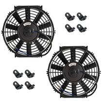Kit 2 Eletroventilador Universal 10 Pol 24v 80w Soprante Kit 2 Eletroventilador Universal 10 Pol 24v 80w Soprante