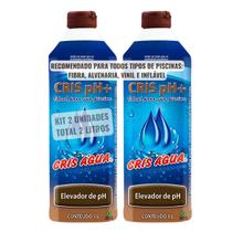Kit 2 Elevador de Ph Cris Agua 1 Litro Para Piscina Liquido Regulador Aumentar Subir Ph Mais Tratamento Kit 2 Elevador de Ph Cris Agua 1 Litro Para Piscina Liquido Regulador Aumentar Subir Ph Mais Tratamento