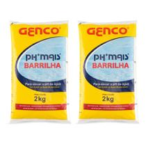 Kit 2 Elevador De Ph + Granulado Genco Barrilha 2kg Kit 2 Elevador De Ph + Granulado Genco Barrilha 2kg