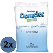 kit 2 Elevador De Ph Mais Piscina 2kg - Domclor kit 2 Elevador De Ph Mais Piscina 2kg - Domclor