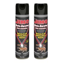 Kit 2 Elimina Baratas Escorpião Bichos Peçonhentos Spray Dedetizador 300ml Jimo Interno Externo Desaloja Ninhada Limpeza Quarto Sala Escrório Casa