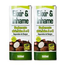 Kit 2 Elixir De Inhame 100% Natural Pronto P/ Consumo 500ml