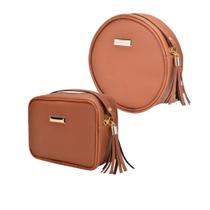 Kit 2 em 1 Bolsa Redonda e Bolsa Quadrada Feminina Casual Moda Jovem Kit 2 em 1 Bolsa Redonda e Bolsa Quadrada Feminina Casual Moda Jovem