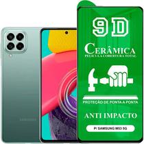 Kit 2 em 1 Capa Anti Impactos Transparente + Película de Cerâmica 9D Samsung Galaxy M53 5g
