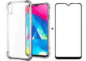 Kit 2 em 1 Capa Anti Shock com Bordas Samsung Galaxy A50 Transparente + Película de Vidro Temperado Kit 2 em 1 Capa Anti Shock com Bordas Samsung Galaxy A50 Transparente + Película de Vidro Temperado