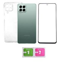 Kit 2 em 1 Capa Capinha Transparente + Película 3D de Vidro Samsung Galaxy M53 5G Kit 2 em 1 Capa Capinha Transparente + Película 3D de Vidro Samsung Galaxy M53 5G