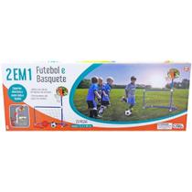 Kit 2 em 1 futebol e basquete pais e filhos