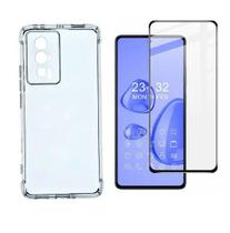 Kit 2 em 1 Película 3D de Vidro + Capa Transparente para Xiaomi Poco F5 PRO