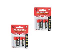 Kit 2 Embalagens Pilha Comum Pequena Aa 8 Unidades