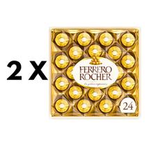 Kit 2 Embalagens T24 Chocolate Ferrero Rocher Diamante