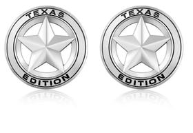 Kit 2 Emblema Texas Edition Estrela Prata Esportivo Xerife Kit 2 Emblema Texas Edition Estrela Prata Esportivo Xerife