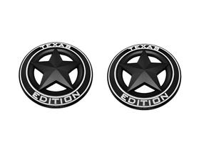 Kit 2 Emblema Texas Edition Estrela Preto Esportivo Xerife Kit 2 Emblema Texas Edition Estrela Preto Esportivo Xerife