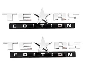 Kit 2 Emblema Texas Edition Letreiro 3D Cromado Automotivo Kit 2 Emblema Texas Edition Letreiro 3D Cromado Automotivo
