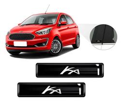 Kit 2 Emblemas Adesivos 3D Resinado Compatível Ford Ka