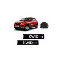 Kit 2 Emblemas Adesivos 3D Resinado Kwid Lateral