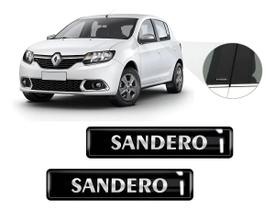 Kit 2 Emblemas Adesivos 3D Resinado Sandero Coluna Kit 2 Emblemas Adesivos 3D Resinado Sandero Coluna