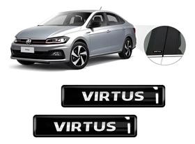 Kit 2 Emblemas Adesivos 3D Resinado Virtus Coluna Kit 2 Emblemas Adesivos 3D Resinado Virtus Coluna