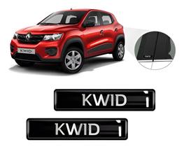 Kit 2 Emblemas Adesivos 3D Resinados Kwid Coluna Kit 2 Emblemas Adesivos 3D Resinados Kwid Coluna