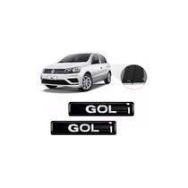 Kit 2 Emblemas Adesivos Coluna Lateral Compatível Gol 3D