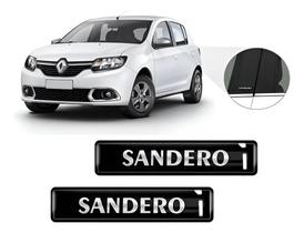 Kit 2 Emblemas Adesivos Coluna Sandero Resinado 3D Kit 2 Emblemas Adesivos Coluna Sandero Resinado 3D