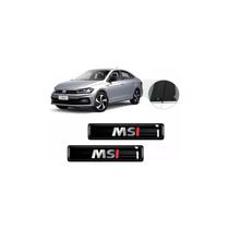 Kit 2 Emblemas Adesivos MSI 3D Resinado Coluna