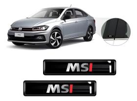 Kit 2 Emblemas Adesivos MSI 3D Resinado SPTS