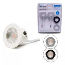 Kit 2 Embutido P/ Móveis 3W Branco Quente Branco Preto Prata Kit 2 Embutido P/ Móveis 3W Branco Quente Branco Preto Prata