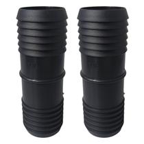 Kit 2 Emendas Plásticas Pretas Para Mangueira 1.1/4 Polegadas Conexões Londribor Kit 2 Emendas Plásticas Pretas Para Mangueira 1.1/4 Polegadas Conexões Londribor