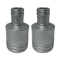 Kit 2 Emendas Redutoras 2x1 Polegadas Em Alumínio Conexões Irrigação Londribor