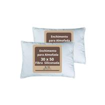 Kit 2 Enchimento Para Almofadas Fibra Siliconada 30x50 Cm