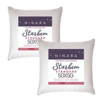 Kit 2 Enchimento Recheio Almofadas Refil 50x50 Branco