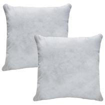 Kit 2 Enchimentos Refil Para Almofada 45x45 Fibra Siliconada