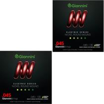 Kit 2 Encordoamento Baixo Giannini Electric GEEBRS5 Nickel 0.045” Kit 2 Encordoamento Baixo Giannini Electric GEEBRS5 Nickel 0.045”