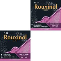 Kit 2 Encordoamento Cavaquinho Tensão Leve 0.24 R32 Rouxinol PRR32L