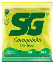 KIT 2 Encordoamento Para Cavaquinho Sg Jogo 4 Cordas 011/029